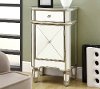 Contemporary Brushed Silver and Mirrored Accent Chest