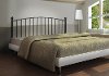 Contemporary Coffee Brown Full-Queen Metal Headboard