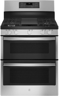 JGBS86SPSS GE Double Oven Gas Range with Convection - 6.8 cu. ft., Stainless Steel-1