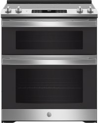 JSS86SPSS GE Slide In Double Oven Electric Range with Convection - 6.6 cu. ft., Stainless Steel