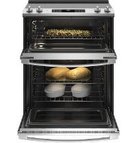 JSS86SPSS GE Slide In Double Oven Electric Range with Convection - 6.6 cu. ft., Stainless Steel-2