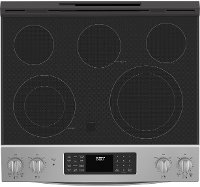 JSS86SPSS GE Slide In Double Oven Electric Range with Convection - 6.6 cu. ft., Stainless Steel-4