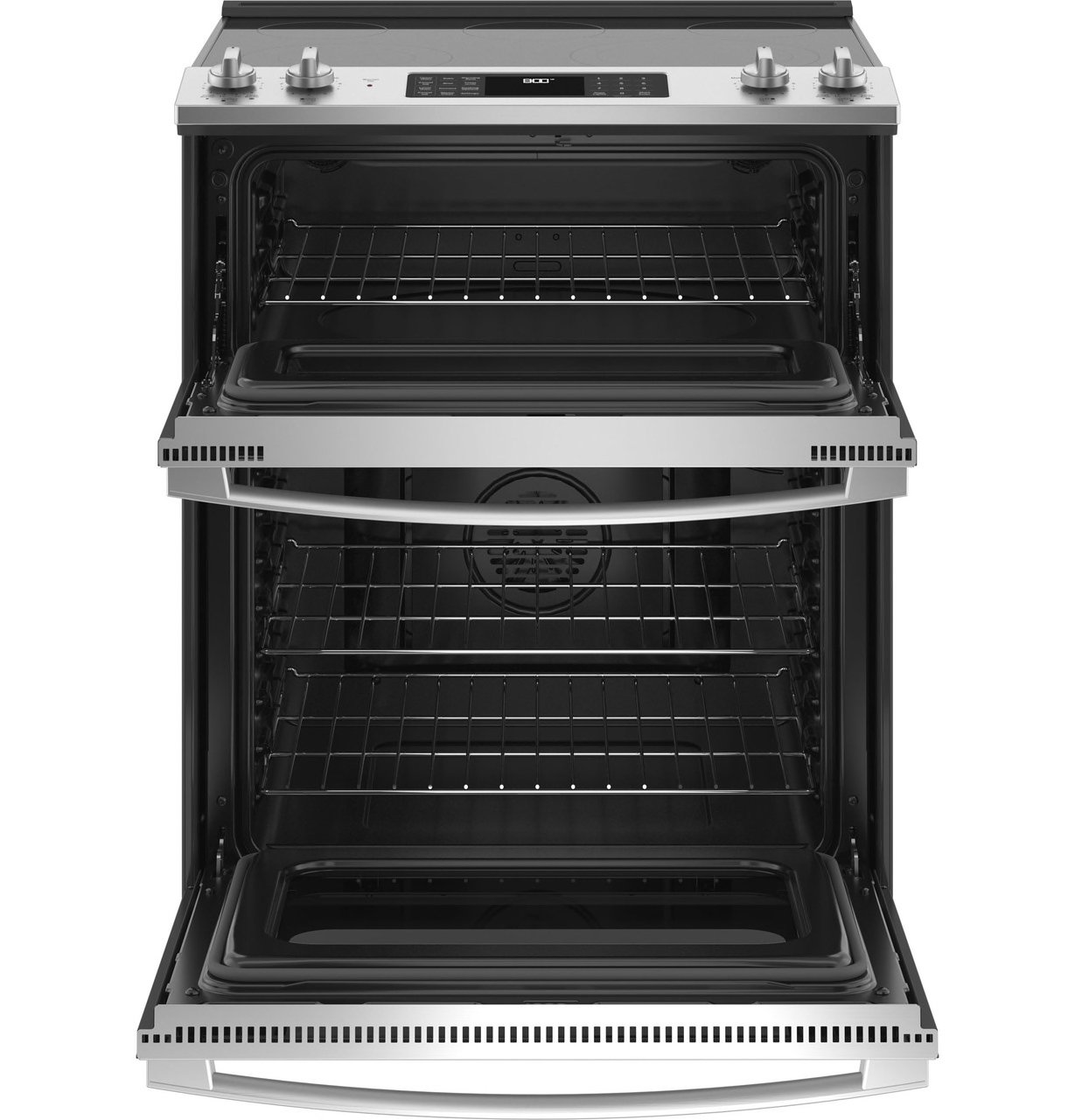 JSS86SPSS GE Slide In Double Oven Electric Range with Convection - 6.6 cu. ft., Stainless Steel-5