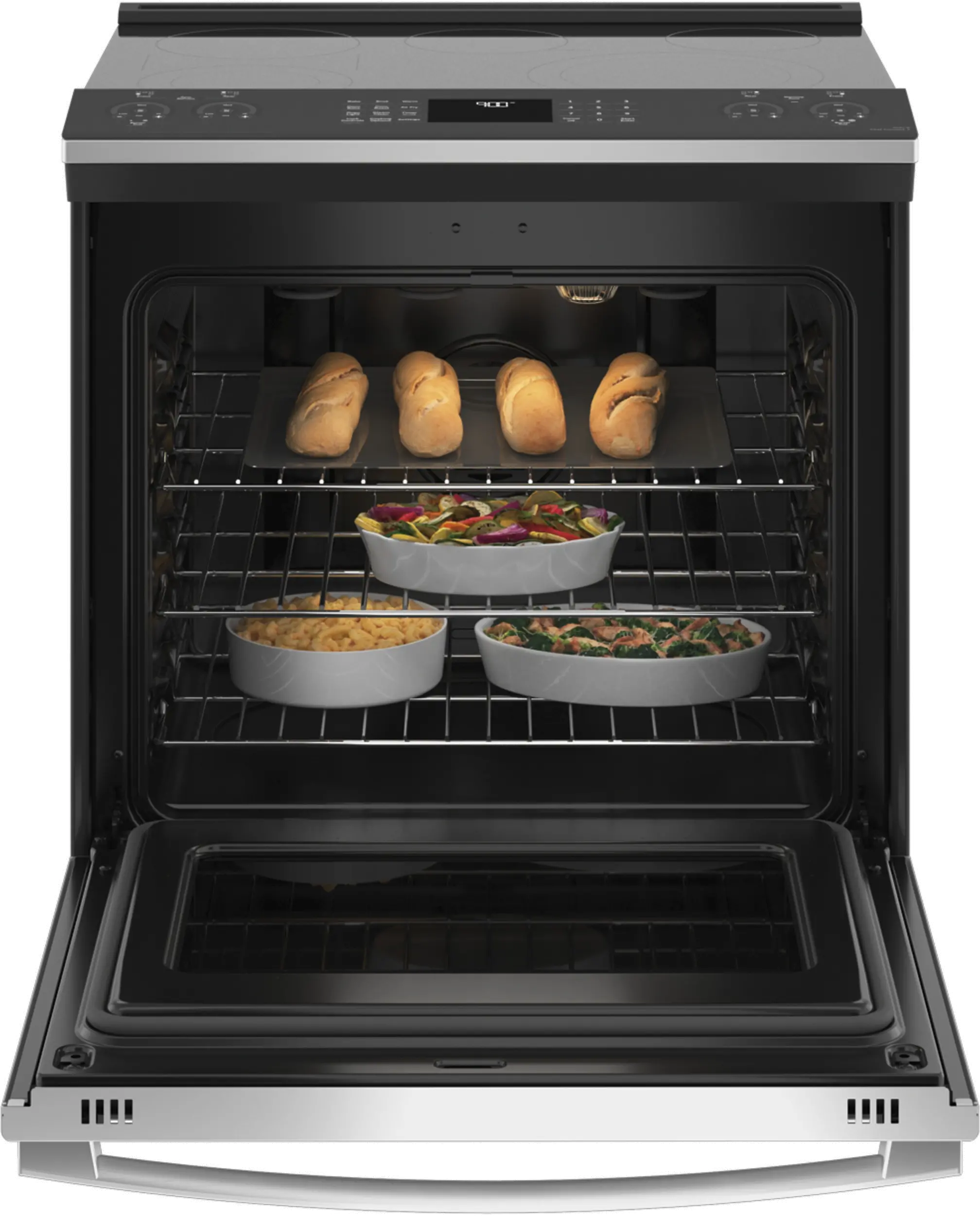 PSS93YPFS GE Profile 30 Inch Smart Convection Range - 5.3 cu. ft., Fingerprint Resistant Stainless Steel-3