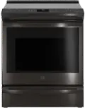 PSS93BPTS GE Profile 30 Inch Smart Convection Range - 5.3 cu. ft., Black Stainless Steel
