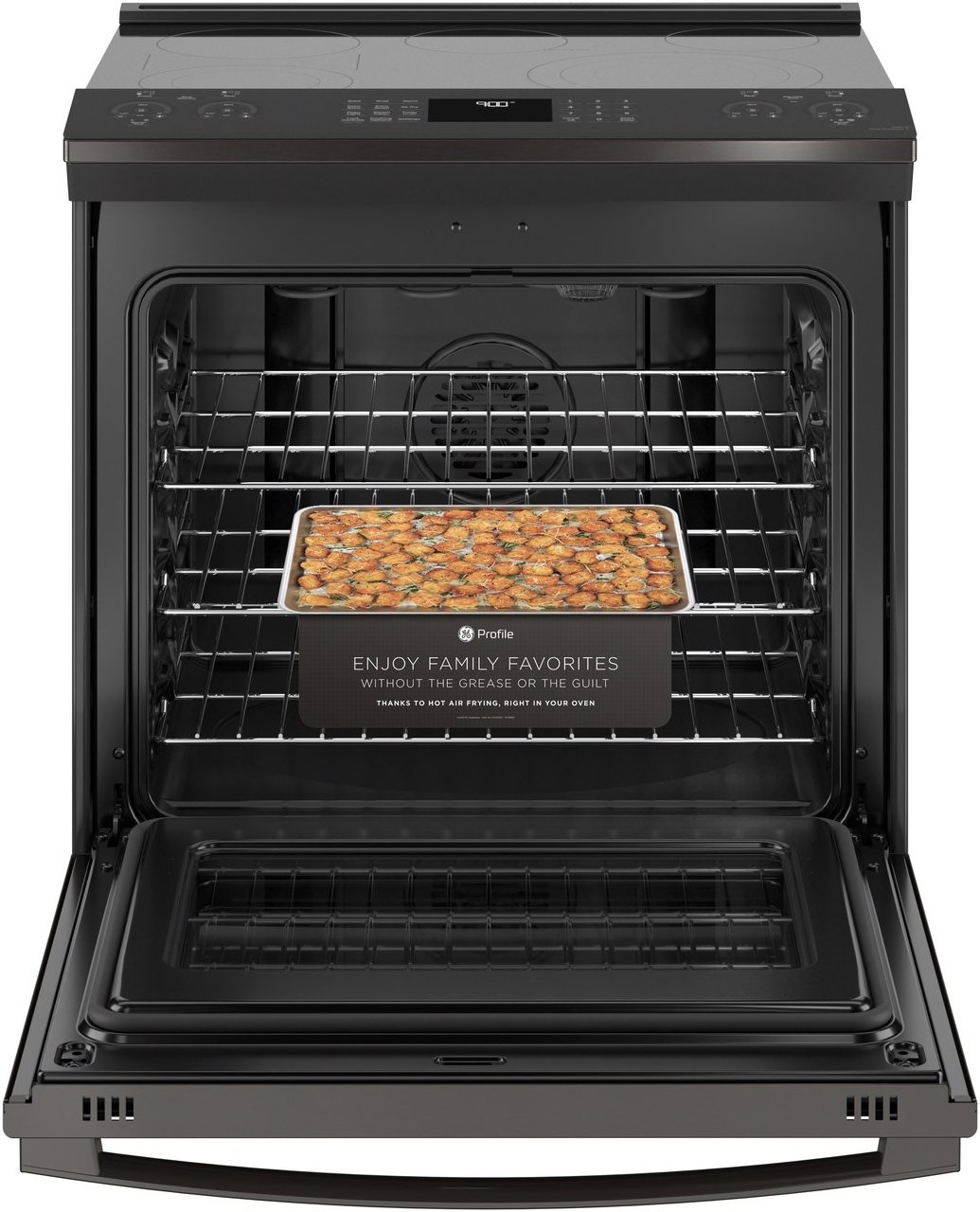 PSS93BPTS GE Profile 30 Inch Smart Convection Range - 5.3 cu. ft., Black Stainless Steel-2