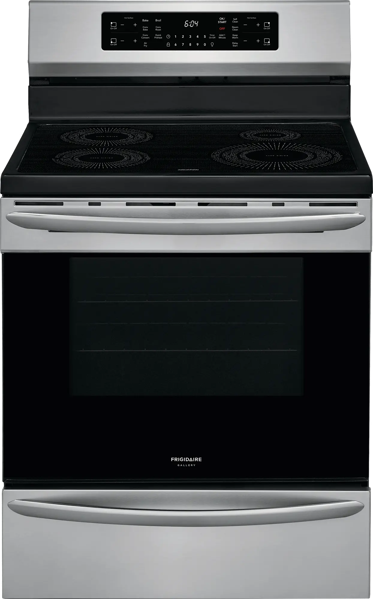 GCRI3058AF Frigidaire Gallery 30 Inch Induction Range with Convection and Air Fry - 5.4 cu. ft., Stainless Steel-1