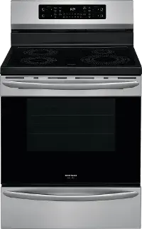 GCRI3058AF Frigidaire Gallery 30 Inch Induction Range with Convection and Air Fry - 5.4 cu. ft., Stainless Steel