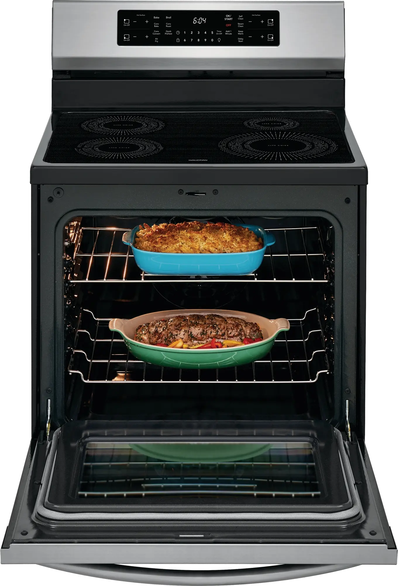 GCRI3058AF Frigidaire Gallery 30 Inch Induction Range with Convection and Air Fry - 5.4 cu. ft., Stainless Steel-3