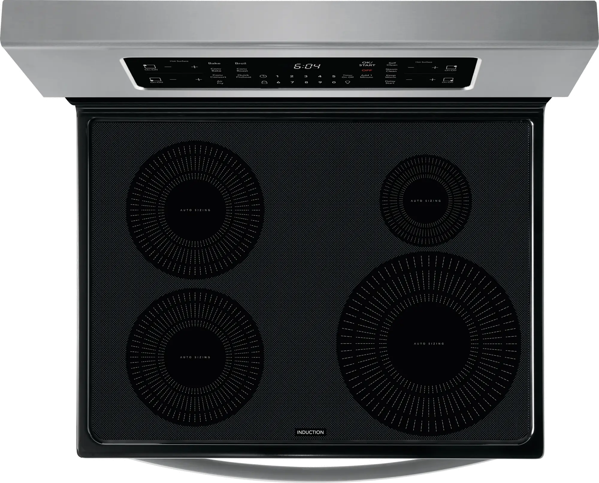 GCRI3058AF Frigidaire Gallery 30 Inch Induction Range with Convection and Air Fry - 5.4 cu. ft., Stainless Steel-4