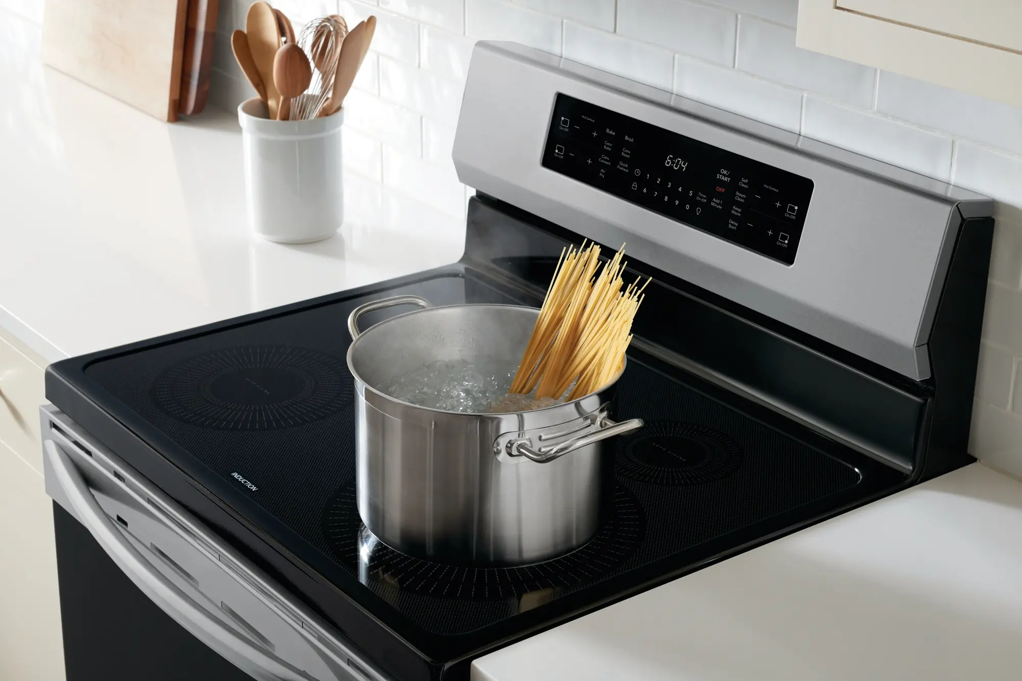 GCRI3058AF Frigidaire Gallery 30 Inch Induction Range with Convection and Air Fry - 5.4 cu. ft., Stainless Steel-5