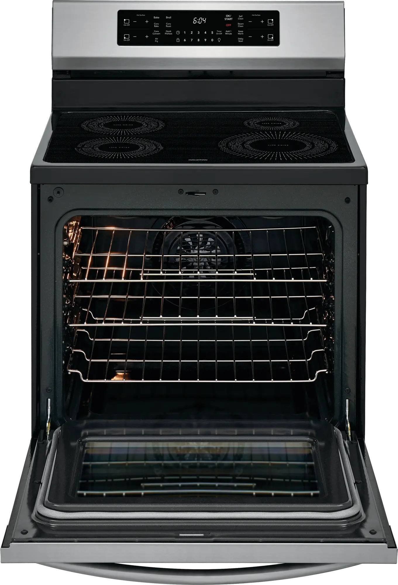 GCRI3058AF Frigidaire Gallery 30 Inch Induction Range with Convection and Air Fry - 5.4 cu. ft., Stainless Steel-6
