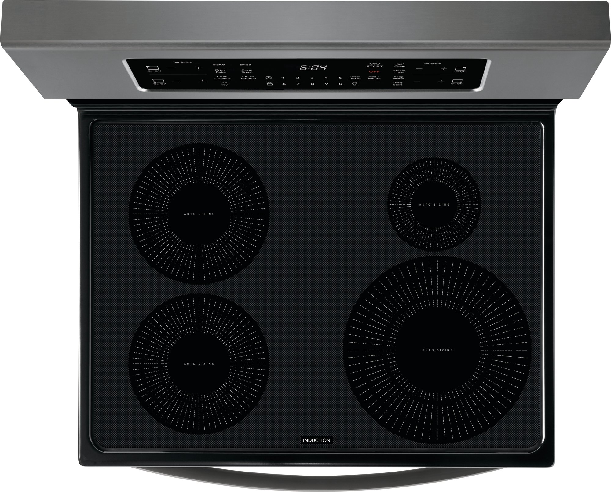 GCRI3058AD Frigidaire Gallery 30 Inch Induction Range with Convection and Air Fry - 5.4 cu. ft., Black Stainless Steel-4