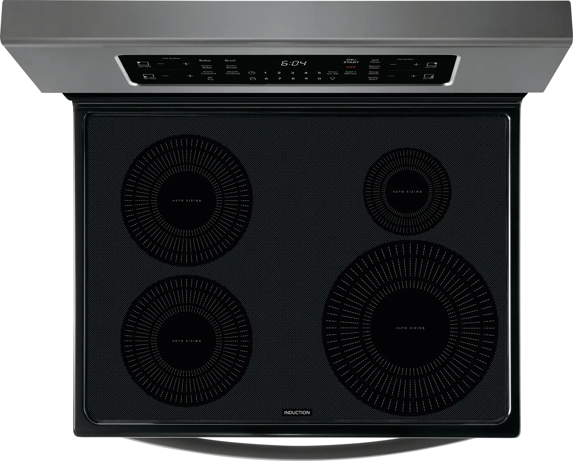 GCRI3058AD Frigidaire Gallery 30 Inch Induction Range with Convection and Air Fry - 5.4 cu. ft., Black Stainless Steel-4