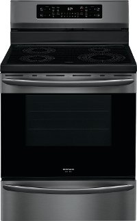 GCRI3058AD Frigidaire Gallery 30 Inch Induction Range with Convection and Air Fry - 5.7 cu. ft., Black Stainless Steel