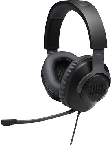 JBLQUANTUM100BLKAM JBL Quantum 100 Wired Over-Ear Gaming Headset - Black-2