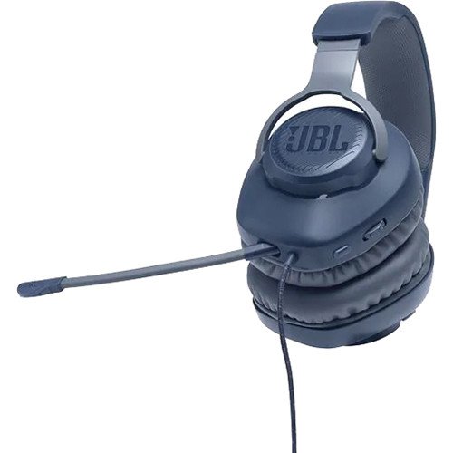 JBLQUANTUM100BLUAM JBL Quantum 100 Wired Over-Ear Gaming Headset - Blue-4