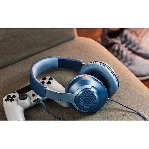 JBLQUANTUM100BLUAM JBL Quantum 100 Wired Over-Ear Gaming Headset - Blue-7