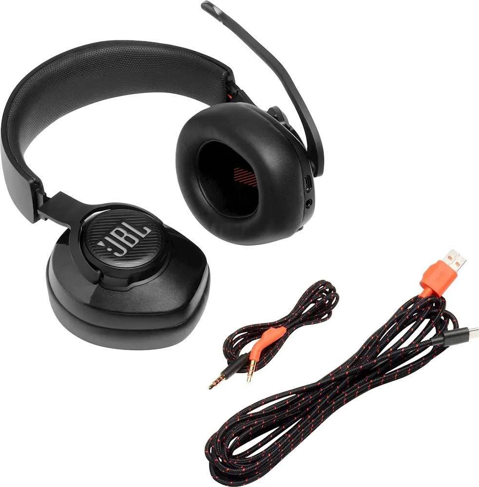 JBLQUANTUM400BLKAM JBL Quantum 400 USB Wired Over-Ear Gaming Headset - Black-5