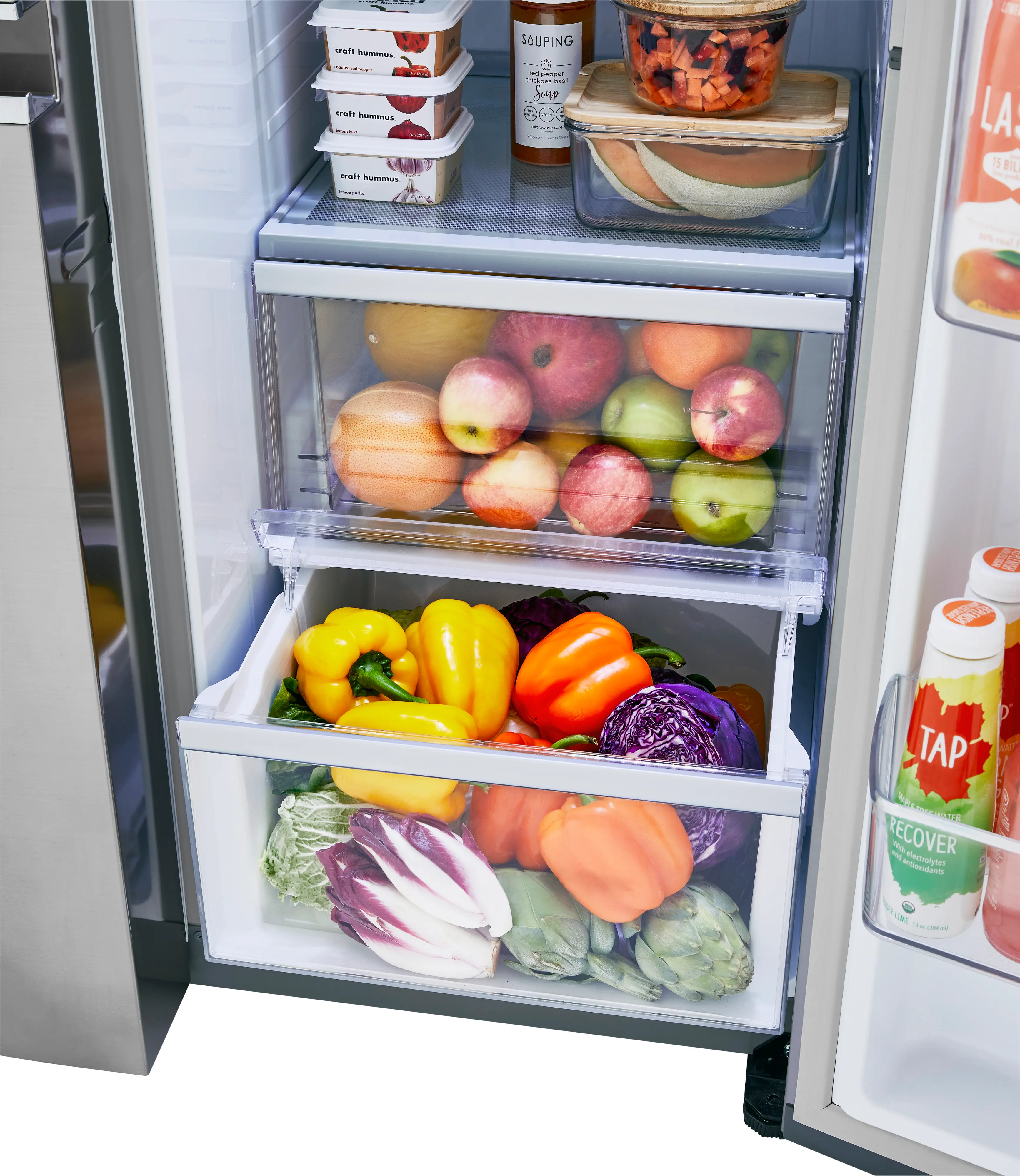 LRSES2706V LG 26.8 cu ft Side by Side Refrigerator - Stainless Steel-6