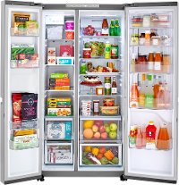 LRSES2706V LG 36 Inch Side by Side Refrigerator with InstaView- 26.8 cu. ft., Platinum Silver-2
