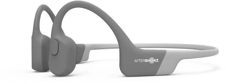 AS800LG Aftershokz Aeropex Bone Conducting Headphones - Gray-1