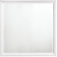 Contemporary White Mirror - Grant-1