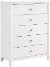 Contemporary White Chest of Drawers - Grant