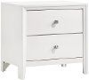Contemporary White Nightstand - Grant