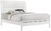 Contemporary White Full Size Bed - Grant