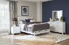 Contemporary White 4 Piece Twin Bedroom Set - Grant