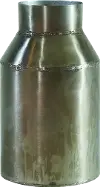 Magnolia Home Furniture 9 Inch Pewter Dark Gray Metal Vase