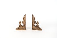Magnolia Home Furniture Mango Wood Corbel Bookend Pair