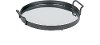 Magnolia Home Furniture 13 Inch Black Metal Tray with Beveled Mirror