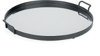 Magnolia Home Furniture 19 Inch Black Metal Tray with Beveled Mirror