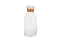 Magnolia Home Furniture 10 Inch Glass Vase with Brown Collar