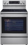 LREL6325F LG 30 Inch Smart Electric Oven Range with InstaView Window - 6.3 cu. ft., Stainless Steel