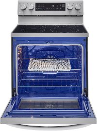 LREL6325F LG 30 Inch Smart Electric Oven Range with InstaView Window - 6.3 cu. ft., Stainless Steel-4