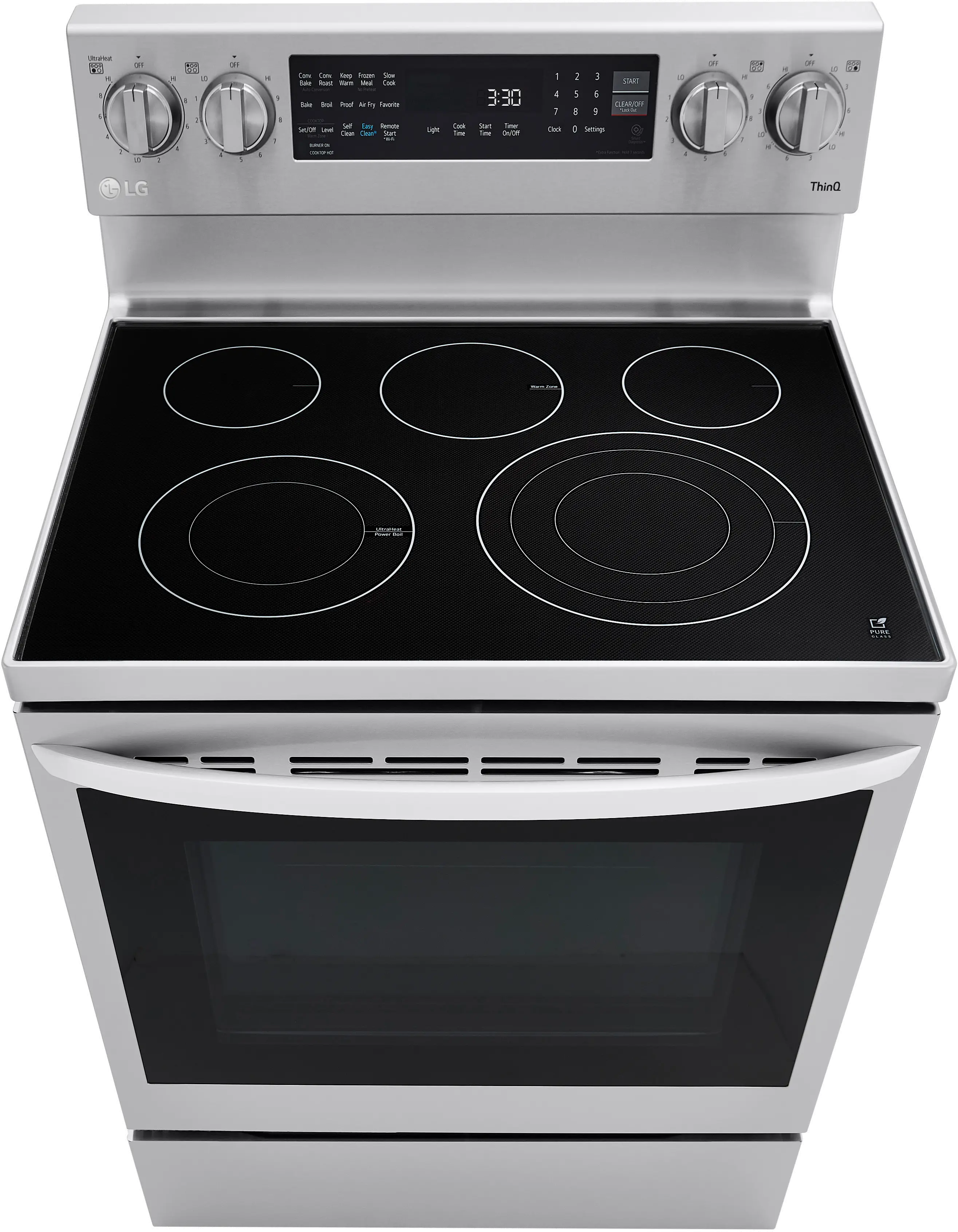 LREL6325F LG 30 Inch Smart Electric Oven Range with InstaView Window - 6.3 cu. ft., Stainless Steel-5