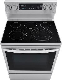 LREL6325F LG 30 Inch Smart Electric Oven Range with InstaView Window - 6.3 cu. ft., Stainless Steel-5