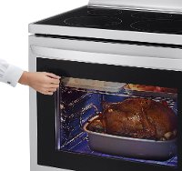 LREL6325F LG 30 Inch Smart Electric Oven Range with InstaView Window - 6.3 cu. ft., Stainless Steel-6