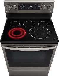 LREL6325D LG 30 Inch Smart Electric Oven Range with InstaView Window - 6.3 cu. ft., Black Stainless Steel-6