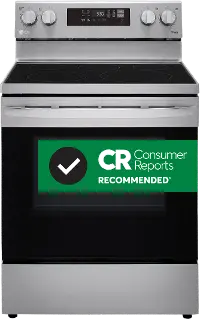 LREL6323S LG 30 Inch Electric Smart Convection Range with Air Fry - 6.3 cu. ft., Stainless Steel