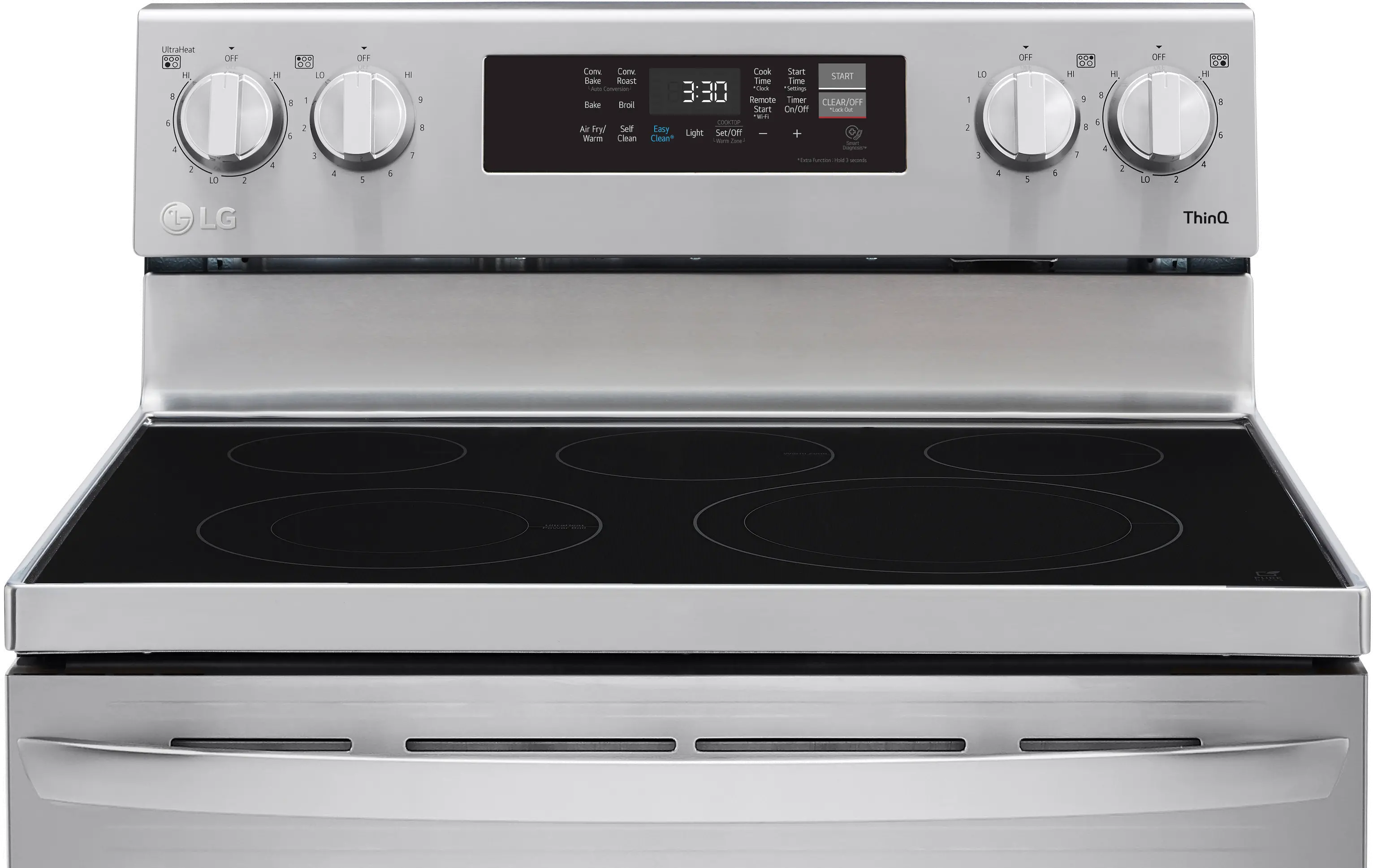 LREL6323S LG 30 Inch Electric Smart Convection Range with Air Fry - 6.3 cu. ft., Stainless Steel-5