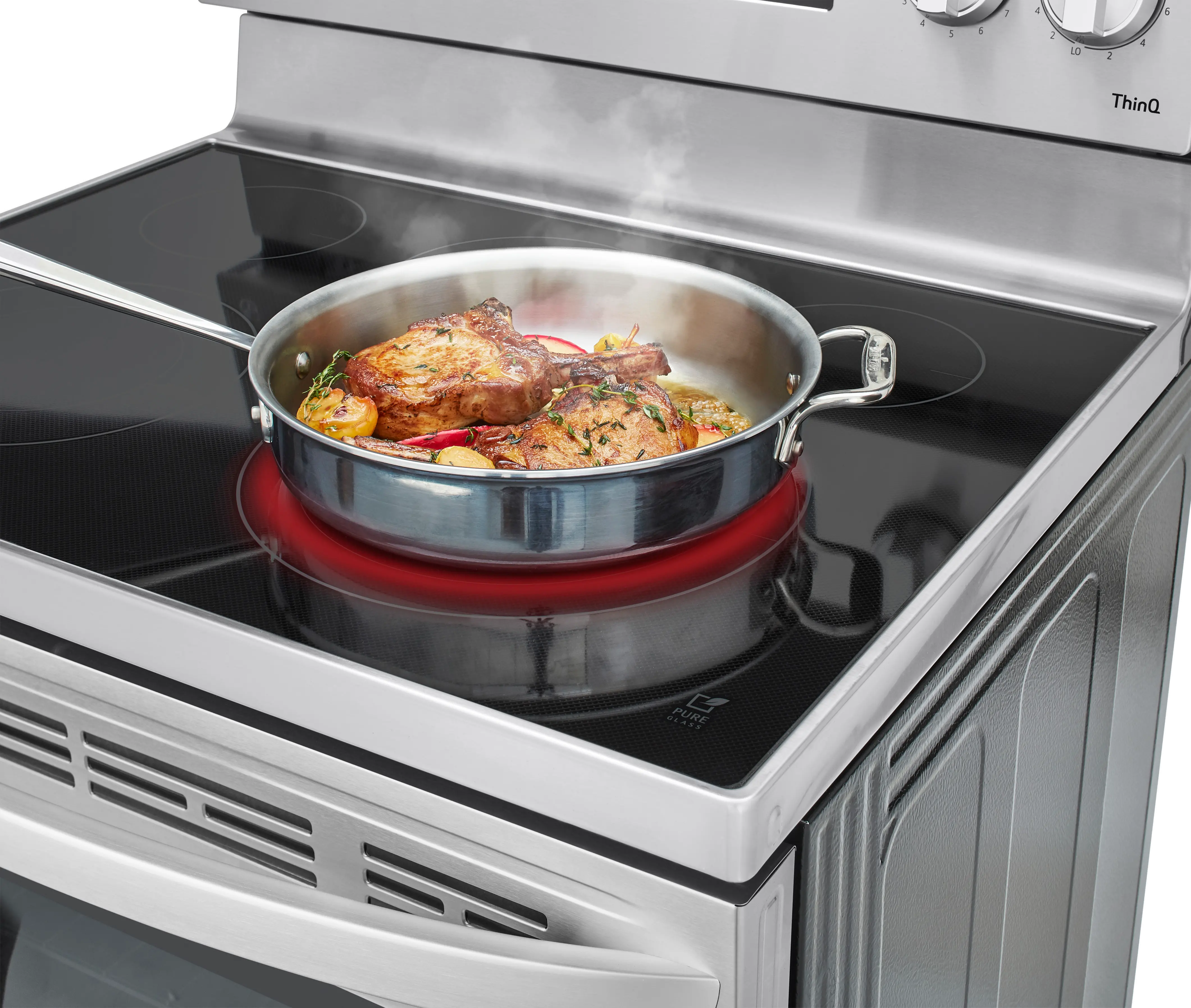 LREL6323S LG 30 Inch Electric Smart Convection Range with Air Fry - 6.3 cu. ft., Stainless Steel-8