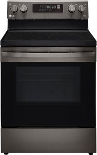 LREL6323D LG 30 Inch Electric Smart Convection Range with Air Fry - 6.3 cu. ft., Black Stainless Steel-3