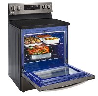LREL6323D LG 30 Inch Electric Smart Convection Range with Air Fry - 6.3 cu. ft., Black Stainless Steel-5