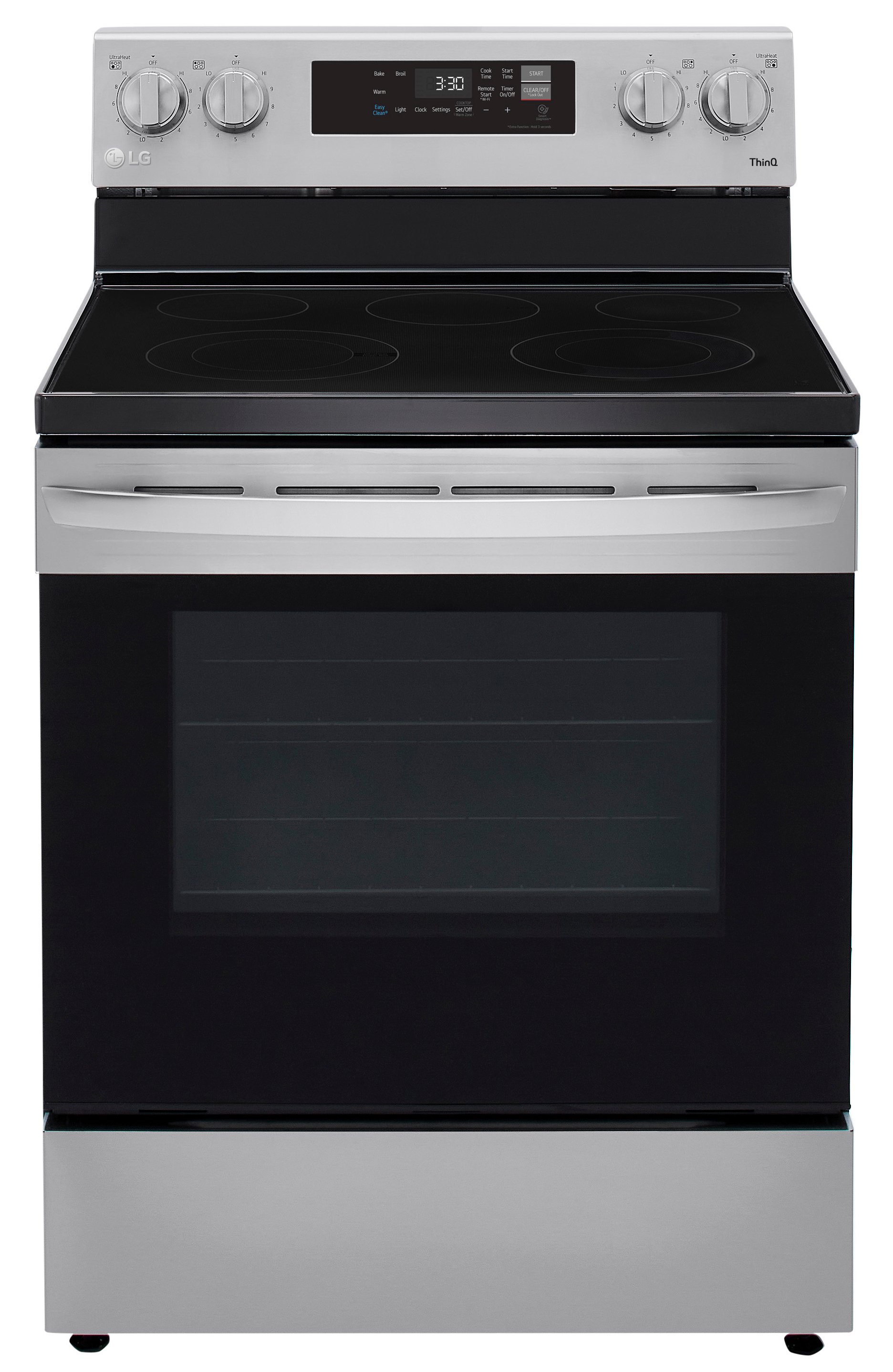 LREL6321S LG 30 Inch Electric Smart Range - 6.3 cu. ft., Stainless Steel-1