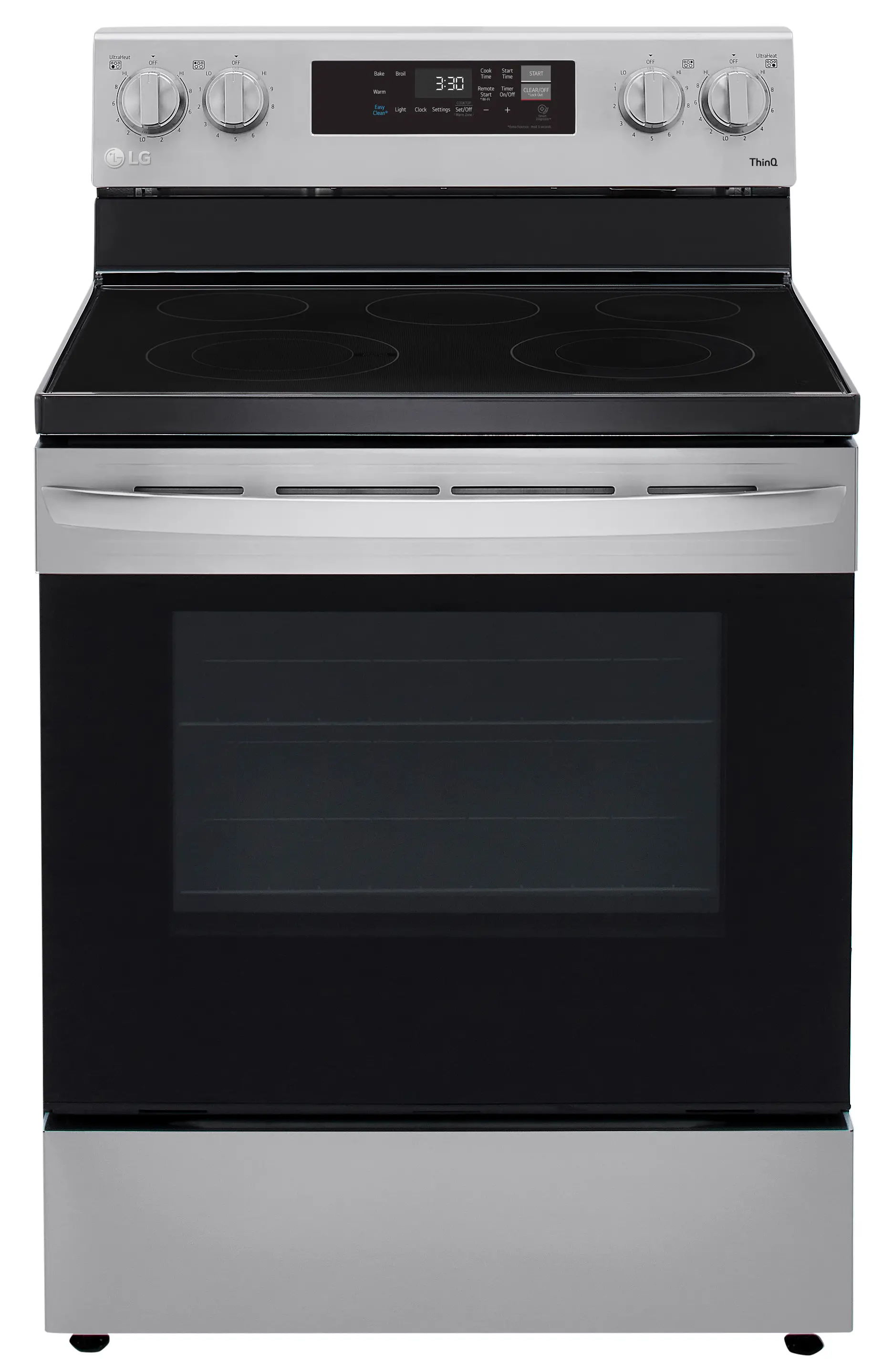 LREL6321S LG 30 Inch Electric Smart Range - 6.3 cu. ft., Stainless Steel-1
