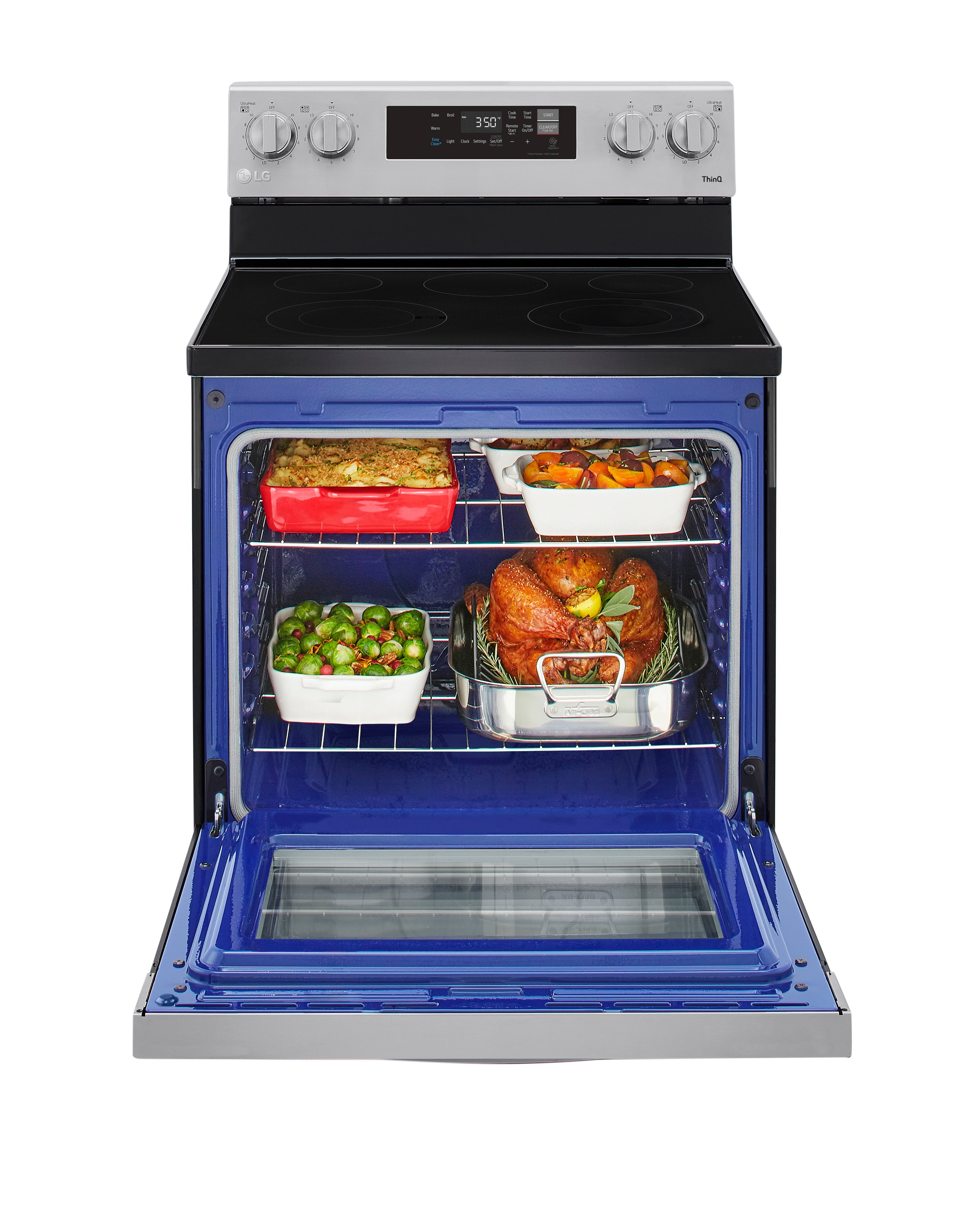 LREL6321S LG 30 Inch Electric Smart Range - 6.3 cu. ft., Stainless Steel-4